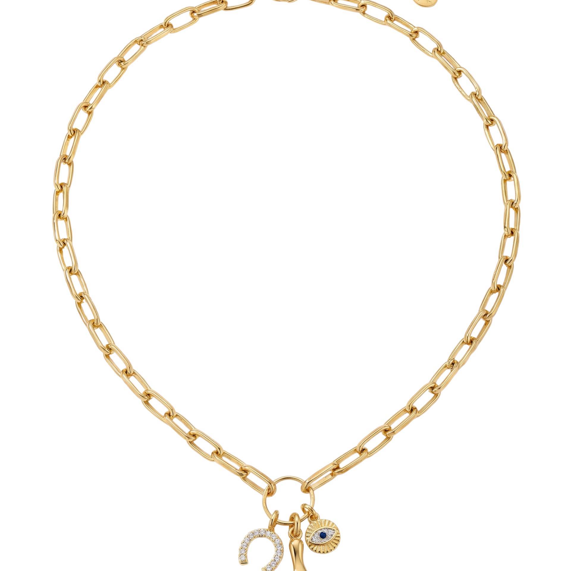 Protective Charm Gold Chain Necklace