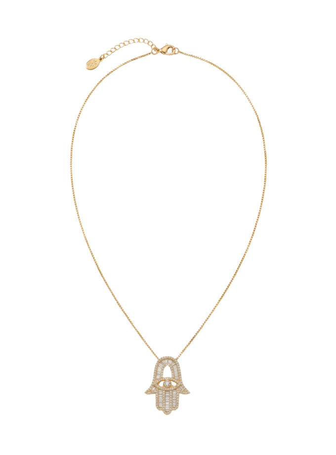 Collier Main de Fatma Doré & Œil Protecteur